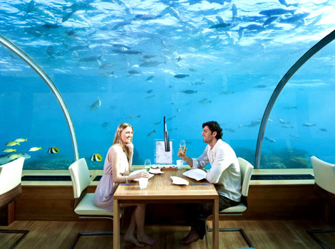 Ithaa undersea restaurant, Conrad Maldives