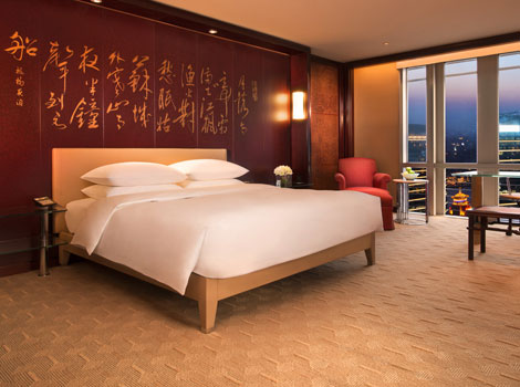With over 17,000sq ft of event space and brisk service, this is among the best Shanghai conference hotels