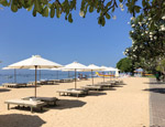Sanur beach offers a generous semi-private stretch of sand for hotel guests