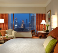 Rooms offer excellent amenities for the business traveller