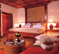 Four poster beds add to the classical charm of this understated address
