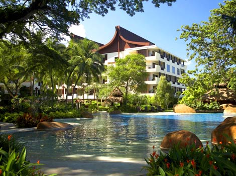 The Rasa Sayang Resort and Spa, Garden Wing pool, one of the best Penang luxury hotels