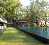 Manicured outdoors and a contemporary style make this one of the best Phuket beach resorts