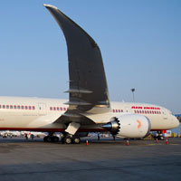 Air India B787 on the tarmac
