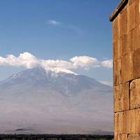 Armenia travel guide, views of Mt Ararat from Khor Virap