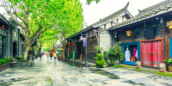 Chengdu fun guide and business hotels review - traditional Kuan and Zhai Alleys