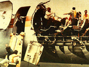 Fuselage cracks can peel away aircraft skin and blow off parts of the cabin walls - ALoha Airlines B737 in 1988 incident