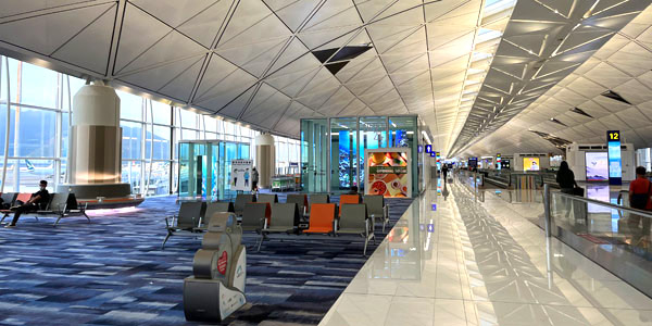 Empty Hong Kong Airport August 2022