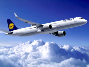 commercial biofuel flights, Lufthansa A321