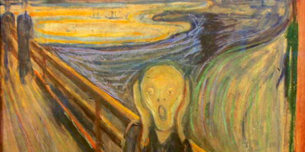 'Scream' by Edvard Munch best personifies traveller angst