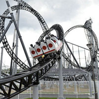Asia's fastest roller coasters, Fuji-Q Takabisha loops