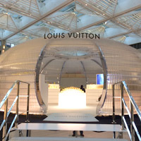 Louis Vuitton women's pop-up store in Hong Kong at in Landmark