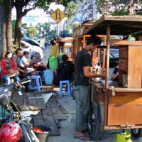 Jakarta guide, street stalls
