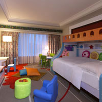 Macau fun guide, child friendly Sheraton family room