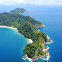 Mergui fun guide to island resorts, aerial view - Victoria Cliff Resort at Nyaung Oo Phee