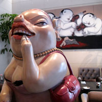Taipei boutique hotels, Eclat features whimsical art works