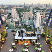 Bangkok nightlife guide, Spectrum bar rooftop at the Hyatt Regency