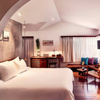 Myst is a popular Saigon longstay hotels pick with balcony Jacuzzis and flashes of colour and art