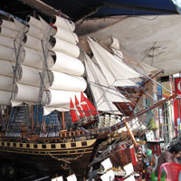 Saigon fun shopping - replica sailboats