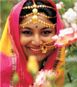 Incredible India, girl's face