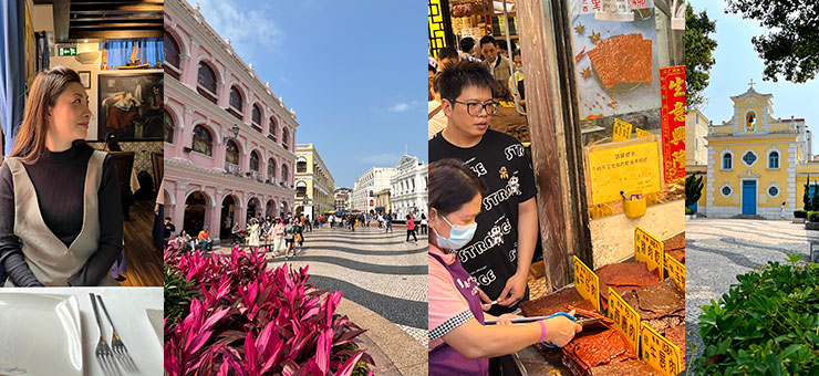 Macau fun guide for the family: Dining at Antonio, Taipa; legendary Senado Square and its cobblestones; crowds queue for crisp sweet pork jerky; and St Francis Xavier's Chapel