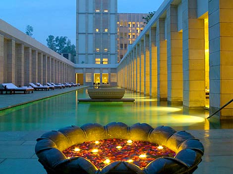 An inward looking haveli style marks the architecture of this Aman, one of the best New Delhi luxury hotels