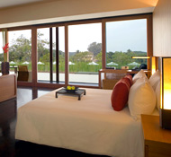 A suite overlooking the river