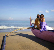 The beach at InterContinental Bali Resort, one of the best Bali family resorts