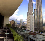 Enjoy panoramic city views from Hotel Maya