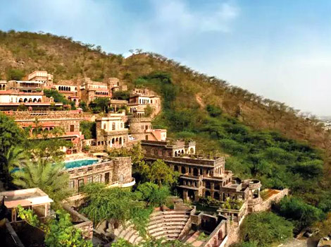 Neemrana Fort-Palace, one of the best India palace hotels in Rajasthan, India