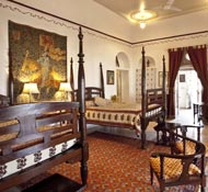 Traditional room interior at Neemrana