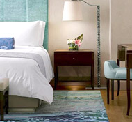 Stylish minimalist decor is the suite mainstay