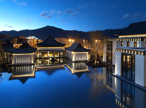 Mirroring classical Tibetan architecture, this is easily one of the best Lhasa luxury hotels
