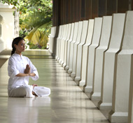 There are ample yoga, spa and meditation options