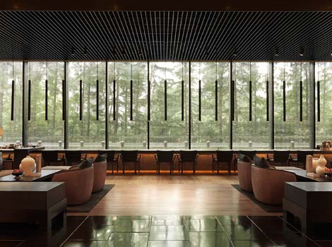 Clean zen lines dominate the design-led interiors at this address, one of the best Shanghai luxury hotels
