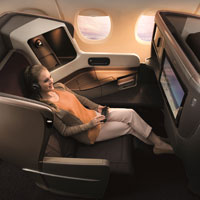 New SIA business class seats on B777-300ER aircraft