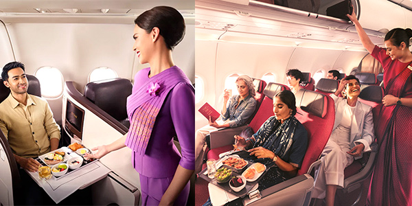 Who has the widest seats in economy, or beds? THAI lie-flat premium economy seats and Air India's new premium class on the A320neo