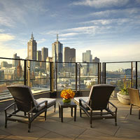 Melbourne business hotels review, Langham Club Terrace rooms offer fine views