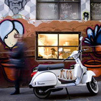 Melbourne fun guide, city scene with colourful graffiti