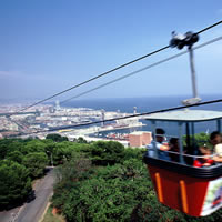 Cable car, Montjuic Park, Barcelona, Spain