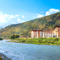 Le Meridien Paro overlooks the river