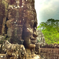 Angkor fun guide, stone face