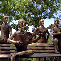 Almaty fun guide, The Beatles in bronze