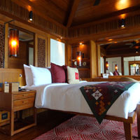 Sanya spa resorts review, Mandarin luxury pool villa interior