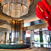 Top China luxury resorts, Sofitel anya Leeman lobby has class