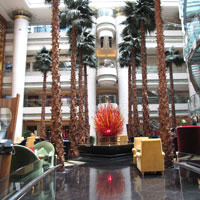 Shanghai business hotels, Westin Bund lobby Murano