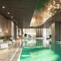 Shenzhen luxury hotels review, Raffles indoor pool