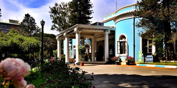 Bangalore fun guide - The venerable Bangalore CLub in sky blue