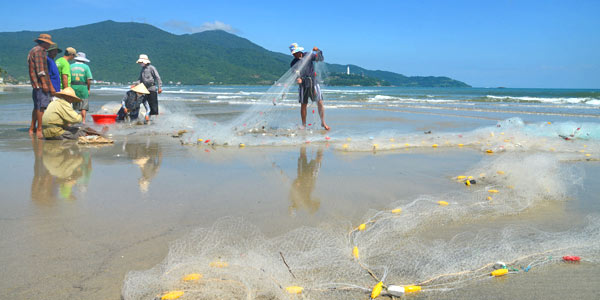 Danang's fabled My Khe Beach - formerly, China Beach/ photo: Vijay Verghese