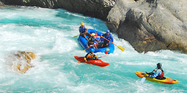 Rafting the Ganges at Rishikesh